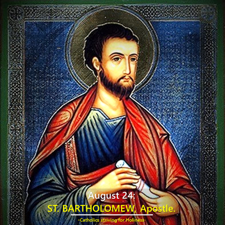 Feast Of St Bartholomew, Apostle: Saturday 24th August 2019 – The Jesuits