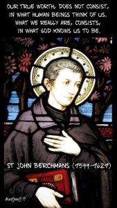 November 26th: St John Berchmans, SJ – The Jesuits